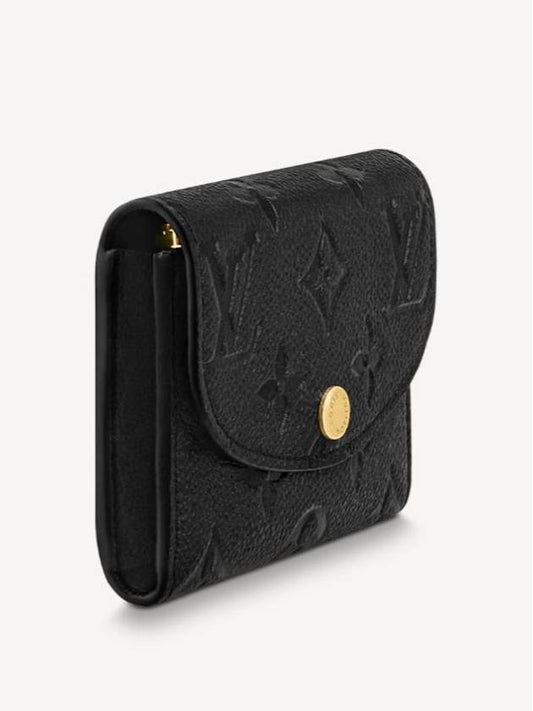 Women s Rosalie Coin Purse Black Card Wallet Half Holder - LOUIS VUITTON - BALAAN 2