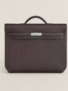 Kelly Depeche 36 Briefcase Brown Palladium Silver Plated - HERMES - BALAAN 6