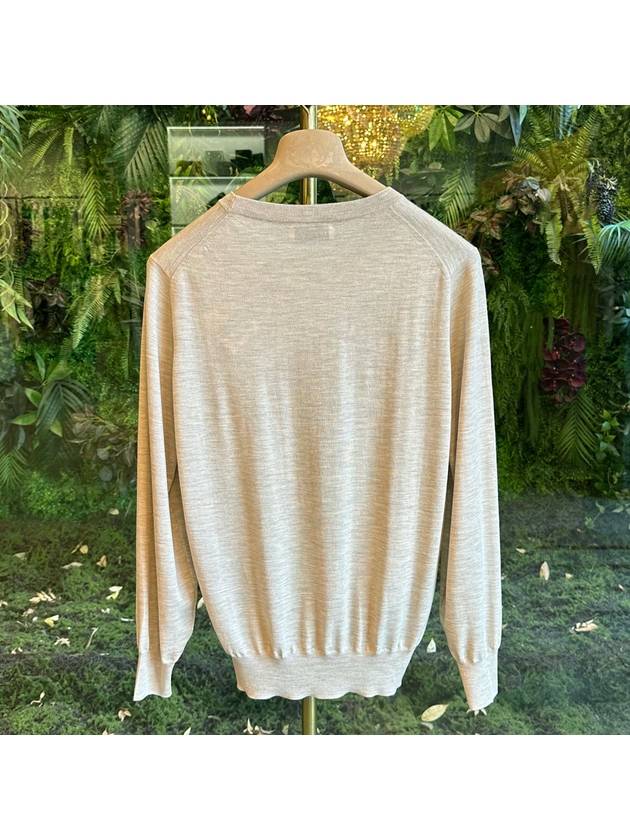 Wool Cashmere Knit Top Beige - BRUNELLO CUCINELLI - BALAAN 5