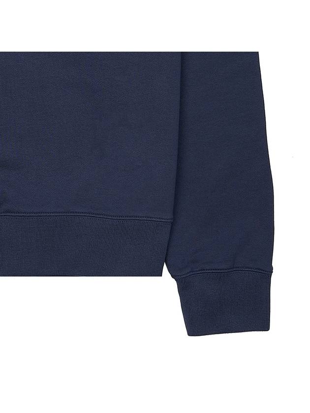 Fox Head Patch Half Zipper Sweatshirt Ink Blue - MAISON KITSUNE - BALAAN 7