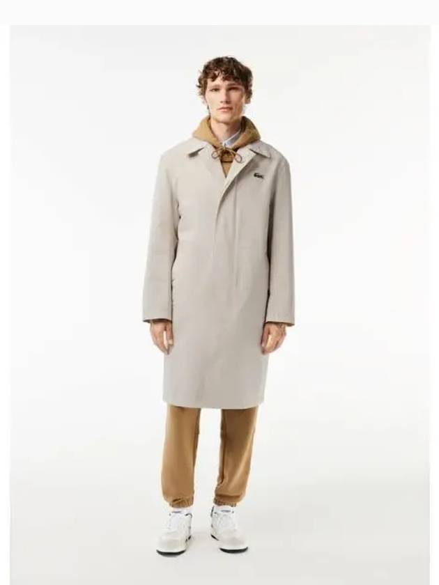 Men s polycotton twill long mac coat BH5946 53N BUQ Domestic product GQ2N23082301791 - LACOSTE - BALAAN 1