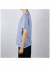 Chillax Fox Patch Regular Short Sleeve T-Shirt Blue - MAISON KITSUNE - BALAAN 4