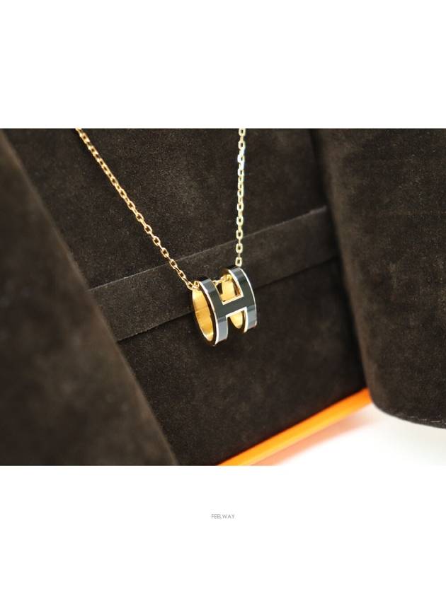 Really clean 97 out of 100 Pop Ache Necklace Gold Black - HERMES - BALAAN 3