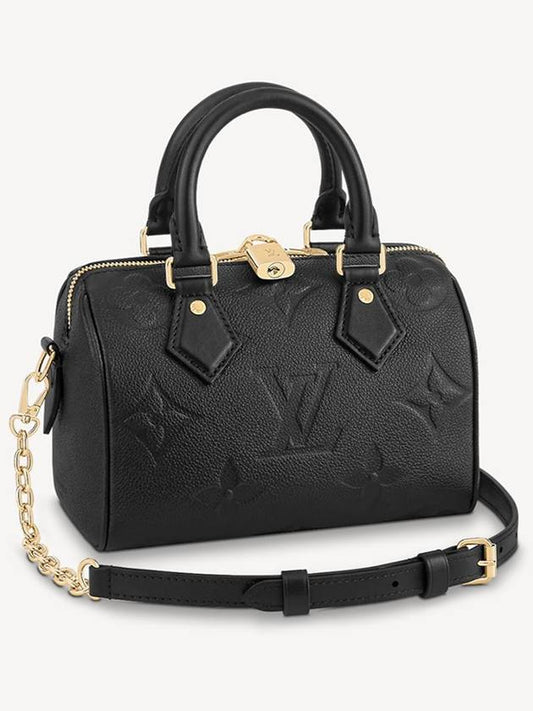 Speedy Bandouliere 20 Monogram Empreinte Strap Tote Bag Black - LOUIS VUITTON - BALAAN 2