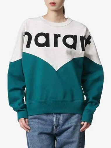 Houston Logo Sweatshirt Multicolor Teal SW0006FAA1M08E60TLFW23 - ISABEL MARANT - BALAAN 1