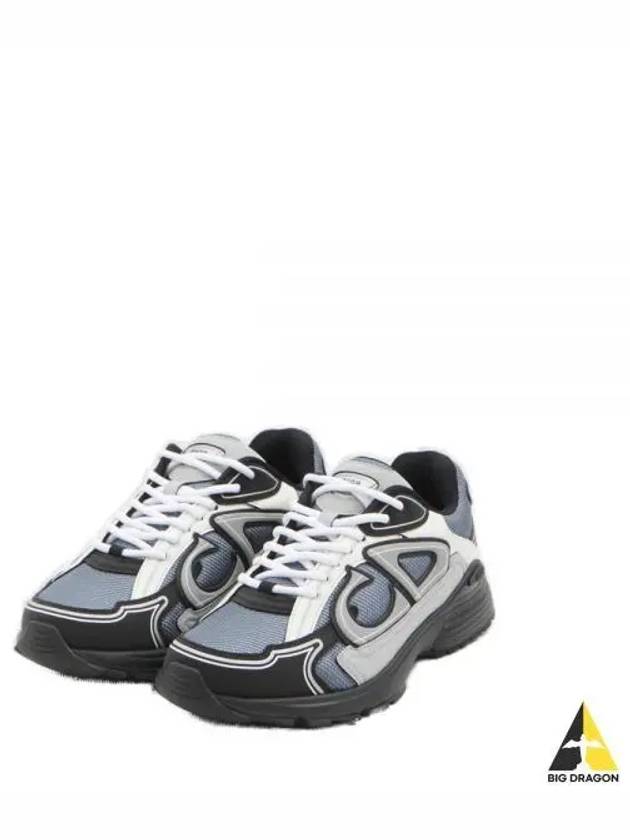 B30 Mesh Technical Fabric Low-Top Sneakers Blue Gray Black - DIOR - BALAAN 2