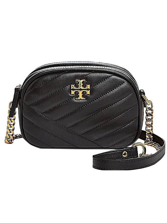 Kira Chevron Camera Cross Bag Black - TORY BURCH - BALAAN 1