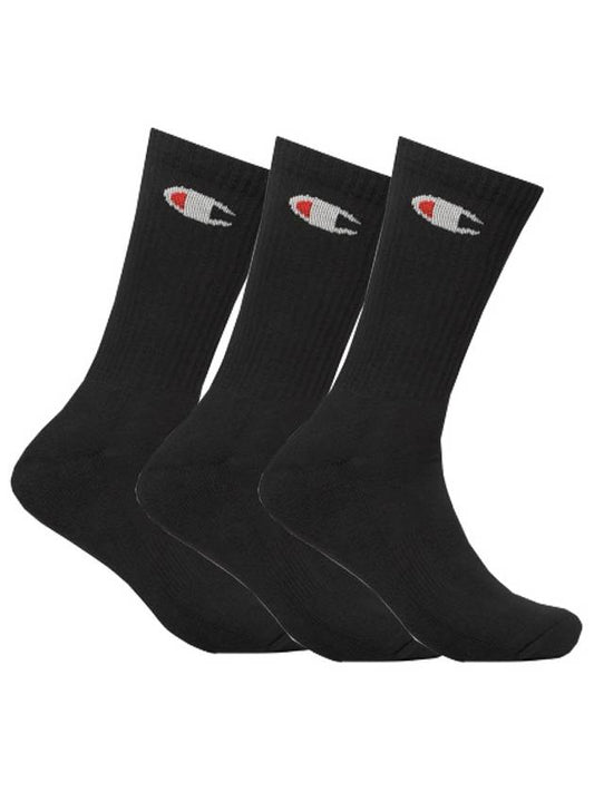 Socks 3 foot set sports socks high top socks black - CHAMPION - BALAAN 1