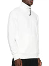 CP Company Diagonal Raised Fleece Polo Sweatshirt 17CMSS027A 005086W 103 - CP COMPANY - BALAAN 3