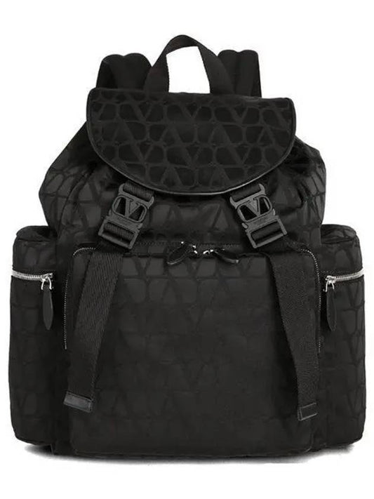 Toile Iconographe Backpack Black - VALENTINO - BALAAN 2