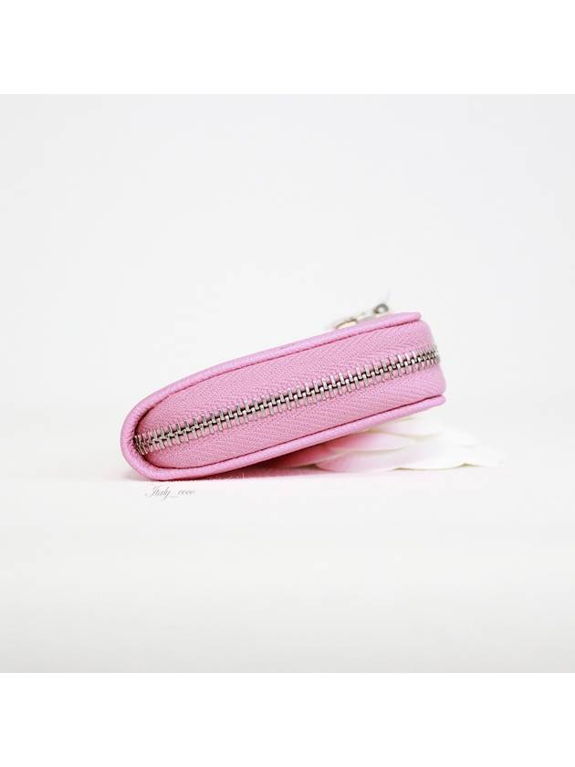 Women s Silver Boy Zipper Caviar Card Wallet Pink - CHANEL - BALAAN 8