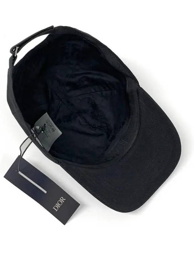 Halo Effect Logo Couture Ball Cap Black - DIOR - BALAAN 8