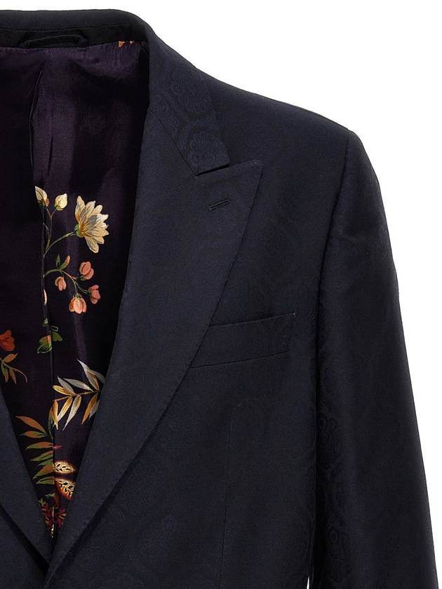 Etro Single-Breasted Jacquard Blazer - ETRO - BALAAN 3