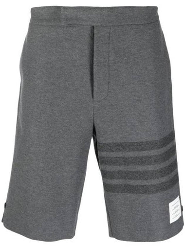 4 Bar Stripe Shorts Grey - THOM BROWNE - BALAAN 1