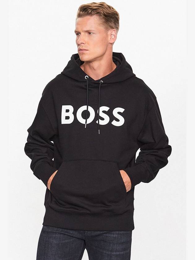 Sullivan Logo Hoodie Black - HUGO BOSS - BALAAN 3