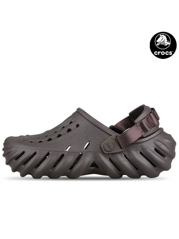 Echo Clog Sandals Espresso - CROCS - BALAAN 1