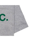 Logo Print Crew Neck Short Sleeve T-Shirt Grey - A.P.C. - BALAAN 7