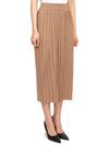 Gabriel Long Pleated Skirt Beige - MAX MARA - BALAAN 4