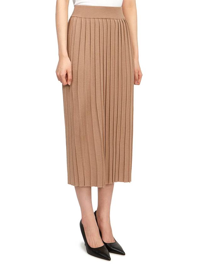 Gabriel Long Pleated Skirt Beige - MAX MARA - BALAAN 4