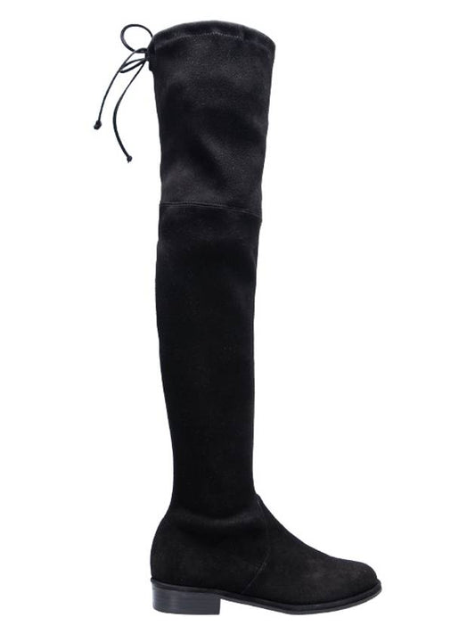 Women's Rowland Suede Long Boots Black - STUART WEITZMAN - BALAAN 2