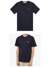 Men's Garment Dying Embroidered Logo Patch Short Sleeve T-Shirt Dark Navy - STONE ISLAND - BALAAN 5