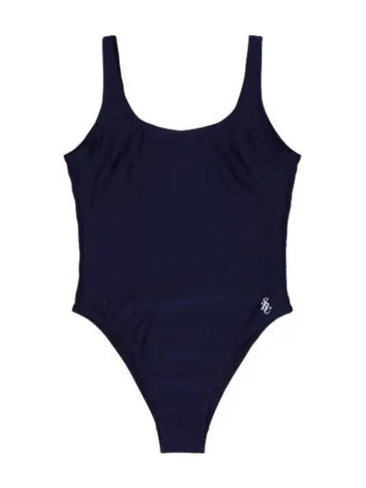 collar swimsuit navy - SPORTY & RICH - BALAAN 1