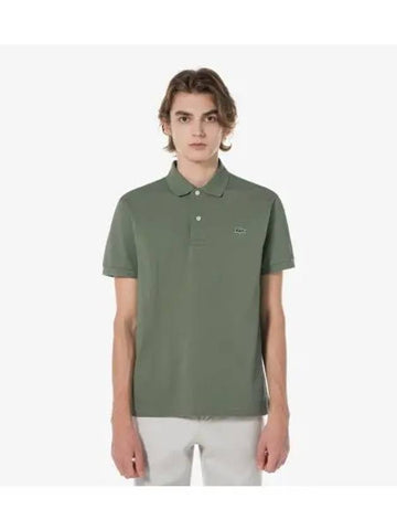 Men s French Regular Fit Basic Short Sleeve Polo Khaki - LACOSTE - BALAAN 1