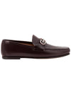 Salvatore Gancini Ornament Loafer Brown - SALVATORE FERRAGAMO - BALAAN.