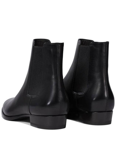 Classic Wyatt Chelsea Boots Black - SAINT LAURENT - BALAAN 2