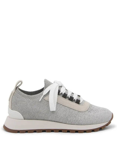 Women's Monilli Knit Low Top Sneakers Grey - BRUNELLO CUCINELLI - BALAAN 2