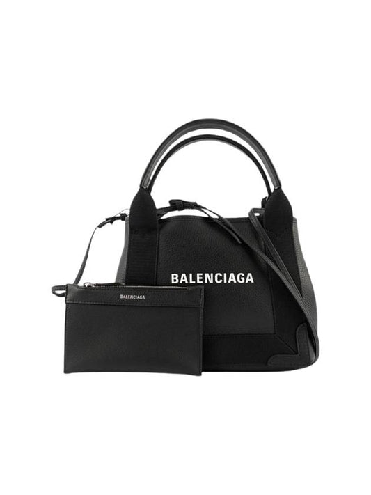 Cabas leather tote bag black - BALENCIAGA - BALAAN 1