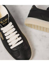 Leather Low-Top Sneakers Black - PRADA - BALAAN 3