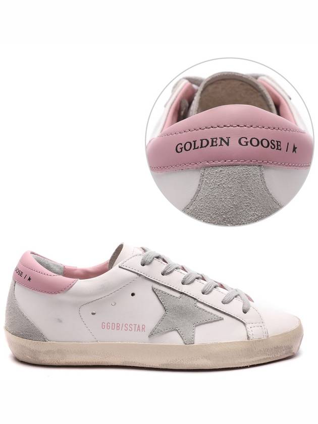 Superstar White Pink Heel Tab Sneakers - GOLDEN GOOSE - BALAAN 3