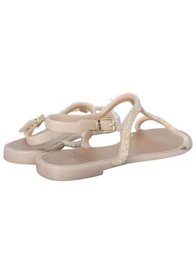 TEEZER Beige Color Beaded Women s Jelly Sandals - STUART WEITZMAN - BALAAN 4