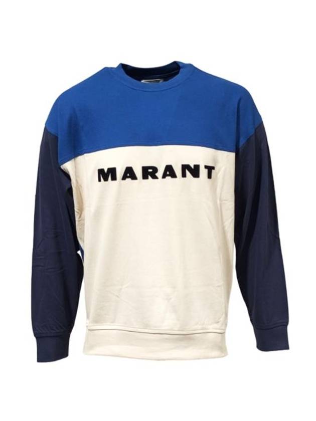 Aftone Logo Sweatshirt Blue - ISABEL MARANT - BALAAN 2