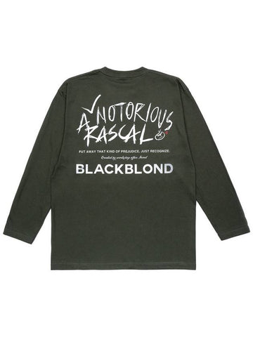 Rascal Long Sleeve T-Shirt Khaki - BLACKBLOND - BALAAN 1