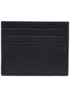 Logo Leather Card Wallet Black - PRADA - BALAAN 5