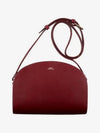 Demi Lune Half Moon Cross Bag Burgundy - A.P.C. - BALAAN 3