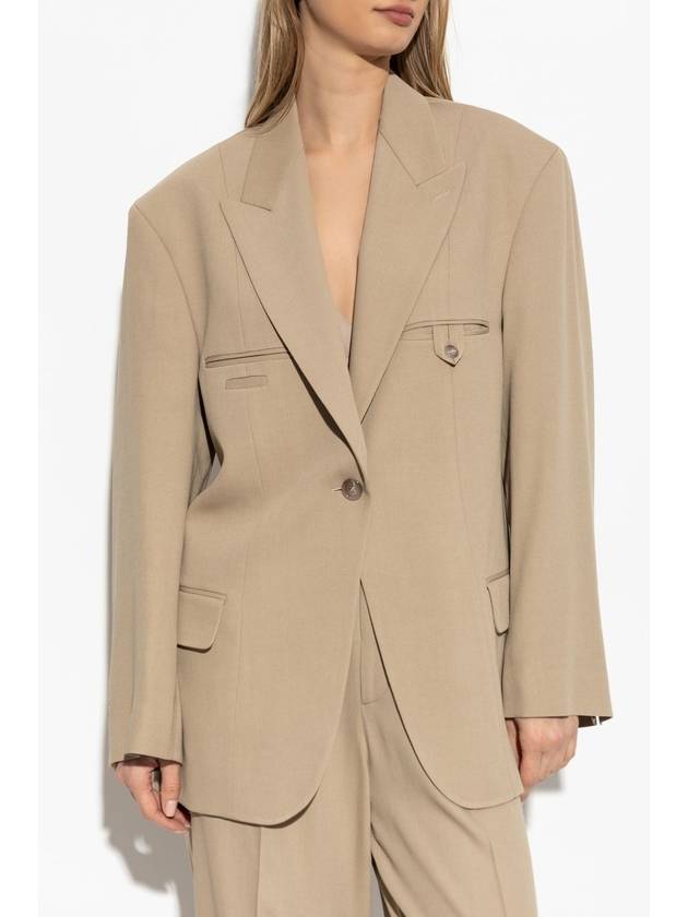 Acne Studios Blazer With Pockets, Women's, Beige - ACNE STUDIOS - BALAAN 3