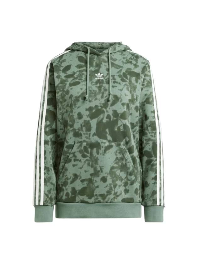 Embroidery Logo 3 Stripe Hoodie Trace Green - ADIDAS - BALAAN 1