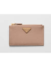 Saffiano Leather Card Wallet Pink - PRADA - BALAAN 2