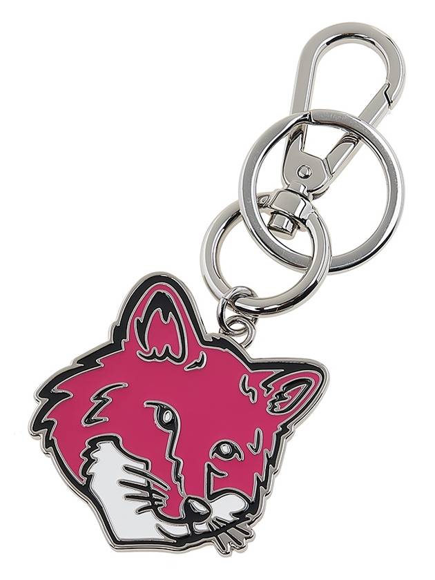 Maison Kitsune Foxhead metal key ring LW06904AM1002 FUCHSIA - MAISON KITSUNE - BALAAN 9