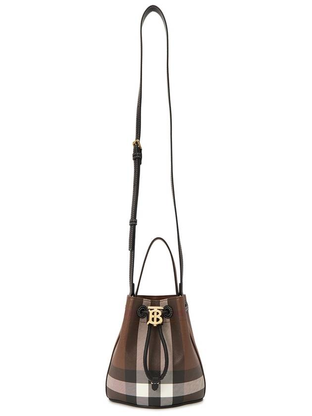 TB Mini Bucket Bag Dark Birch Brown - BURBERRY - BALAAN 8