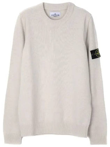 Knit lambswool crew neck regular fit - STONE ISLAND - BALAAN 1