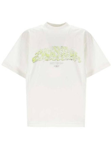 Offshore Vintage Short Sleeve T-Shirt White - BALENCIAGA - BALAAN 1