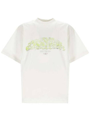 Offshore Vintage Short Sleeve T-Shirt White - BALENCIAGA - BALAAN 1