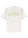 Offshore Vintage Short Sleeve T-Shirt White - BALENCIAGA - BALAAN 1