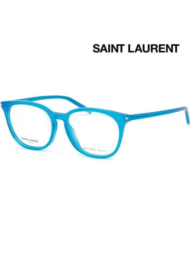 Glasses frame SL38 VL3 translucent horn rim blue - SAINT LAURENT - BALAAN 1