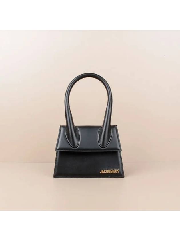 Le Chiquito Moyen Medium Leather Tote Bag Black - JACQUEMUS - BALAAN 2