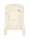 ORB Logo Knit Top White - VIVIENNE WESTWOOD - BALAAN 2